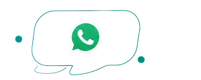Ilustração de balão de conversa com o logo do WhatsApp